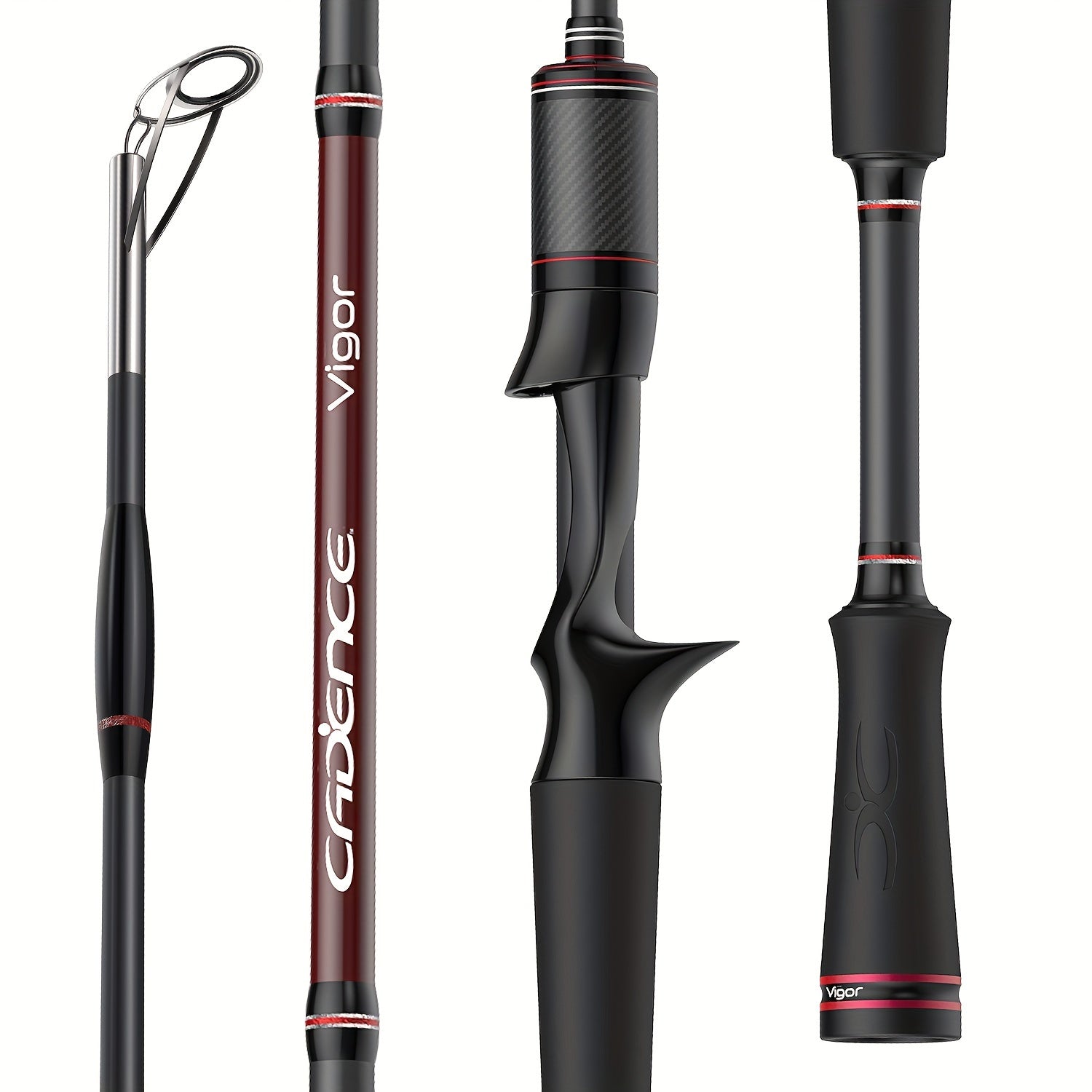Fishing Rod – Carbon Fiber, Saltwater, Freshwater, Portable – Cadence Vigor Ultra Sensitive Baitcasting Rod 2pcs Lightweight Powerful – Angler-Focused Outdoor Design for US Anglers