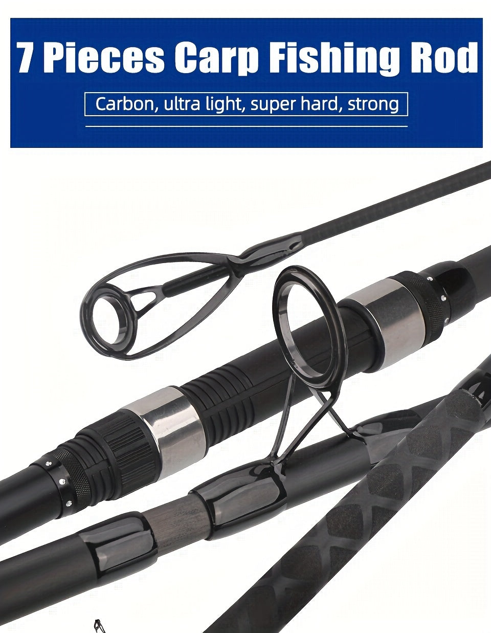 Casting Fishing Rod – Carbon Fiber, Portable, Lightweight – 1pc 360cm 141. 73 Lightweight Carp Fishing Rod Section Carbon – Compact Tackle Solution for US Anglers