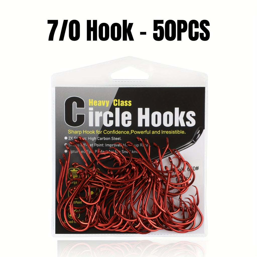 Outdoor Fishing Accessory – Carbon Fiber, Saltwater, Freshwater – 100pcs Catfish Hooks Dovesun Offset Octopus Circle High Carbon – Versatile Water-Ready Design for US Anglers