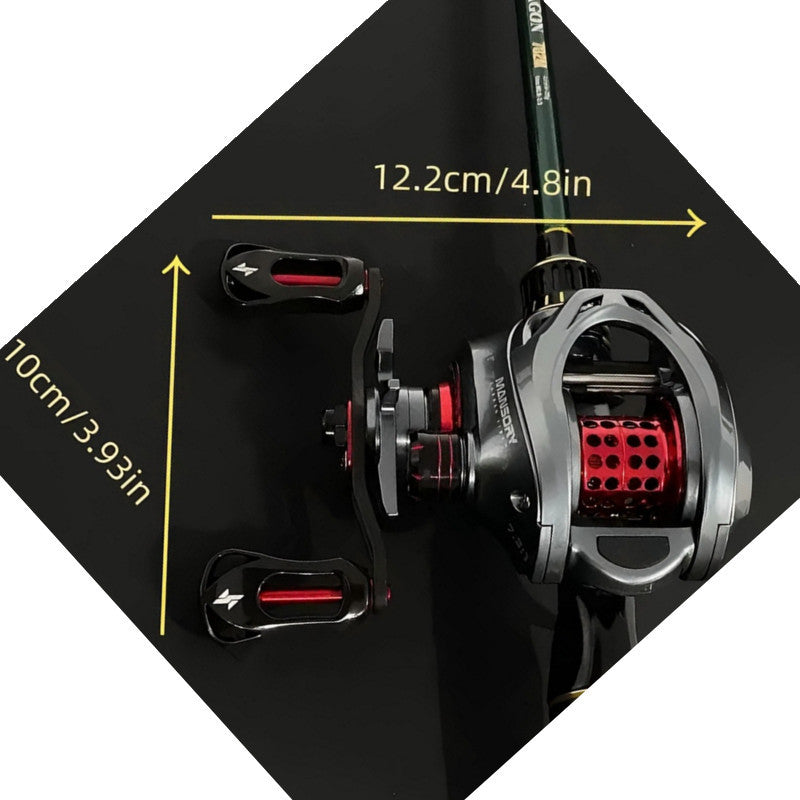 Artificial Fishing Lures – Dependable Freshwater & Saltwater Use – Metal Spool Fishing Reel Black Red High Speed Ratio – Reliable Angler Setup for US Anglers