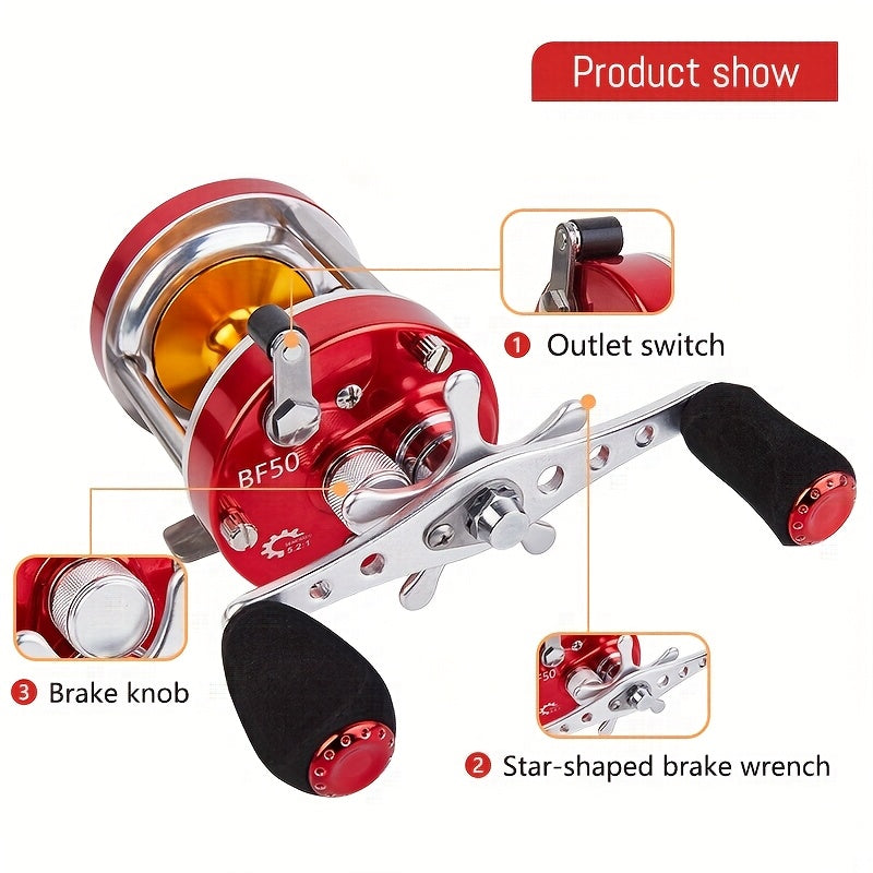 Saltwater Fishing Reel – Saltwater, Offshore – Billings Ambidextrous Baitcasting Reel Trolling 1bb 5. 2 4. 2 Gear – Versatile Water-Ready Design for US Anglers