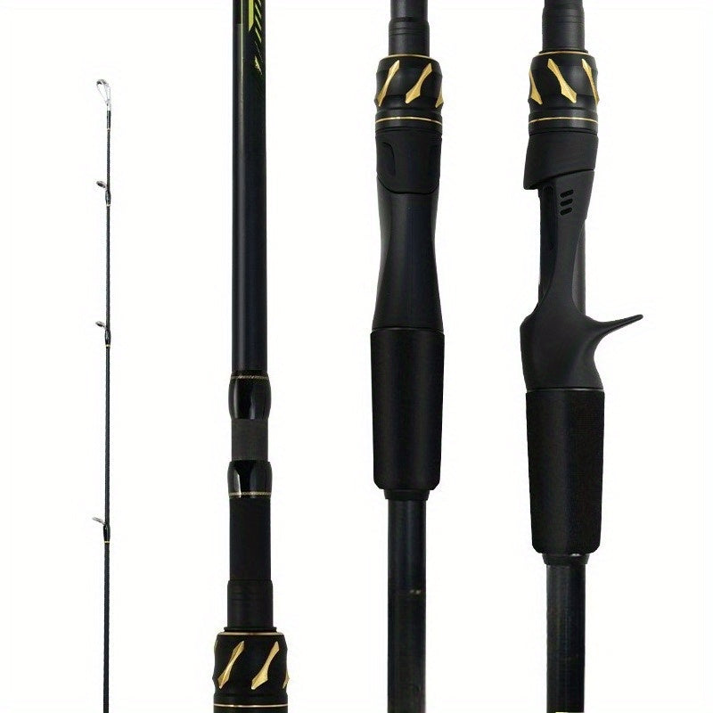 Fishing Rod – Carbon Fiber, Bass, Trout – Black Carbon Fiber Fishing Rod Tone Long Casting Comfortable – Angler-Focused Outdoor Design for US Anglers