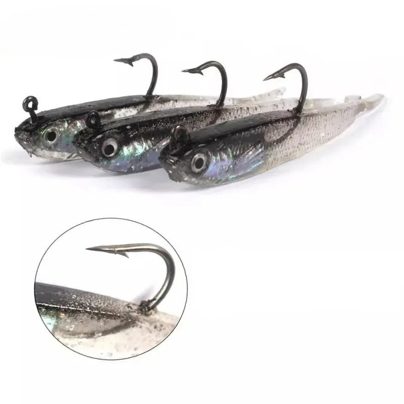 Freshwater Fishing Lures – Saltwater, Freshwater – 30pcs Random Style Soft Fishing Bait Hook Simulated Mixed – Dependable Freshwater & Saltwater Use for US Anglers