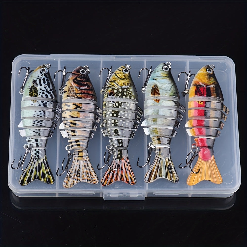 Fishing Tackle Kit – Saltwater, Freshwater, Bass, Trout – Fishing Lures Featuring Multiple Joints Designed Both Freshwater Saltwater – Angler-Focused Outdoor Design for US Anglers