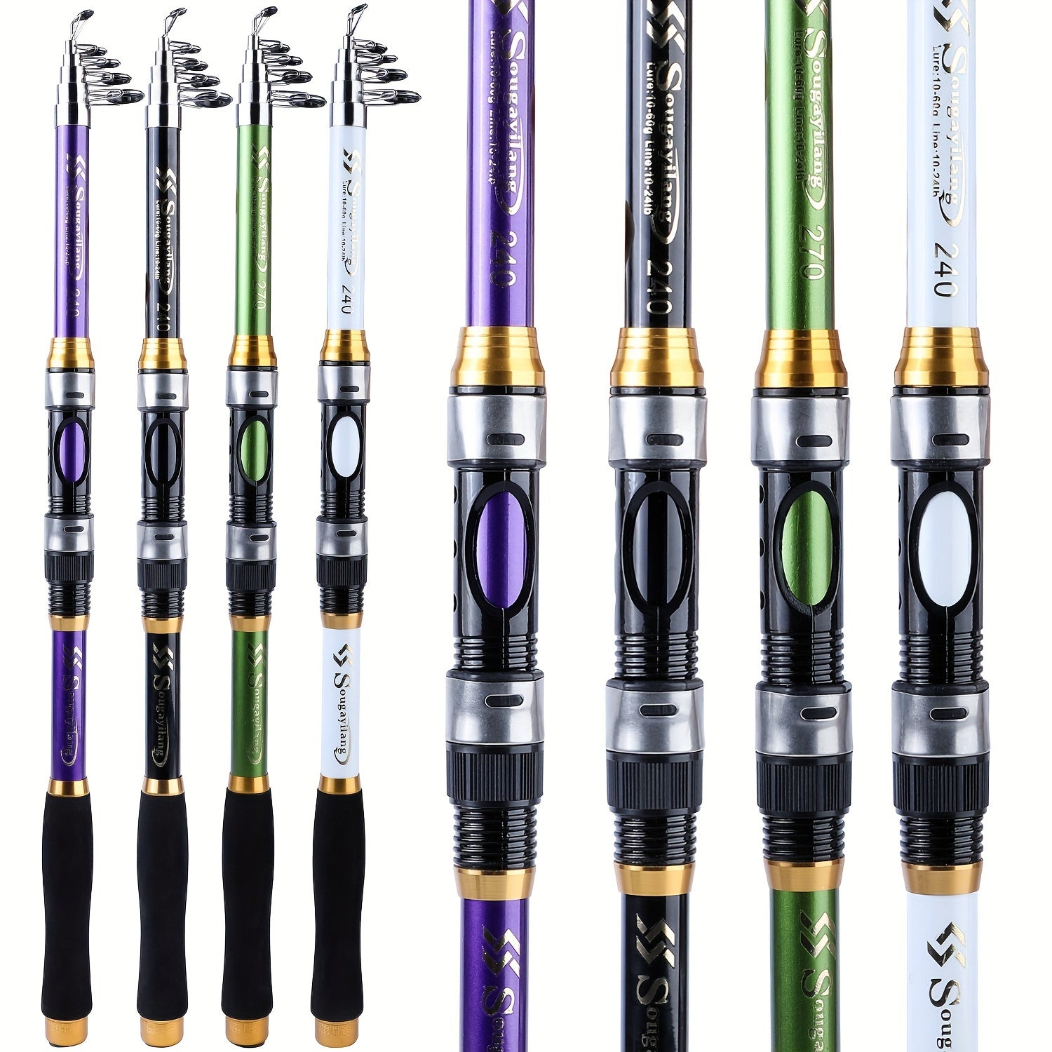Angler Fishing Rod – Portable, Bass – Sougayilang Telescopic Fishing Rods 70. 87 129. 92 Inch Glass Fiber – Dependable Freshwater & Saltwater Use for US Anglers