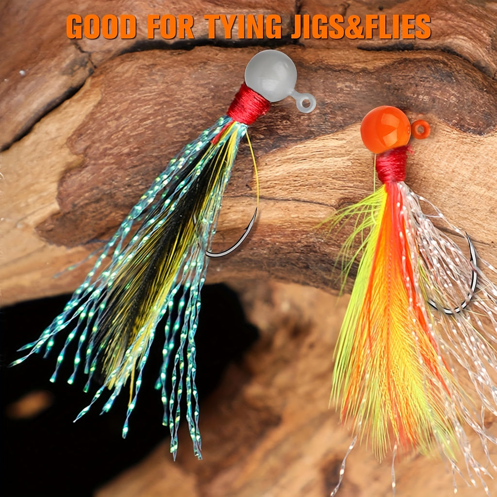 Fishing Lure Kit – Crappie – Dovesun 100pcs Fly Tying Jigs Kit Jig Heads Fishing – Field-Ready Performance for US Anglers