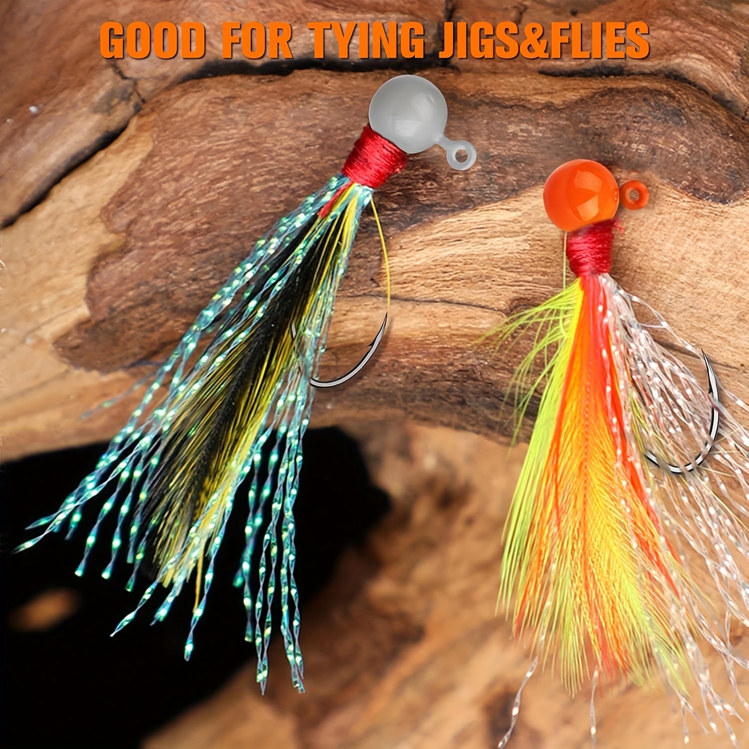 Fishing Lure Kit – Crappie – Dovesun 100pcs Fly Tying Jigs Kit Jig Heads Fishing – Field-Ready Performance for US Anglers