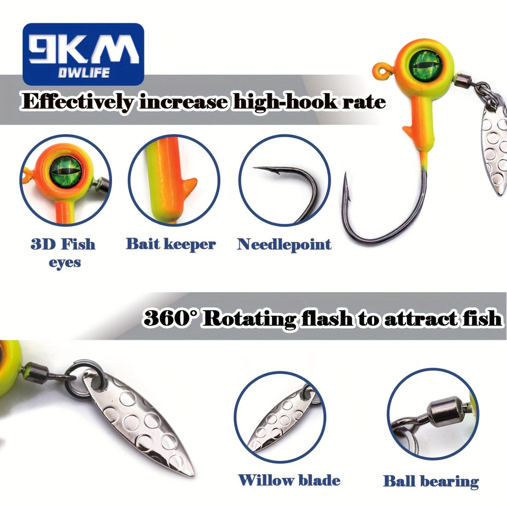 Artificial Fishing Lures – Carbon Fiber – 9km Premium Fishing Accessories 25pcs Lead Head Soft Bait – Reliable Angler Setup for US Anglers