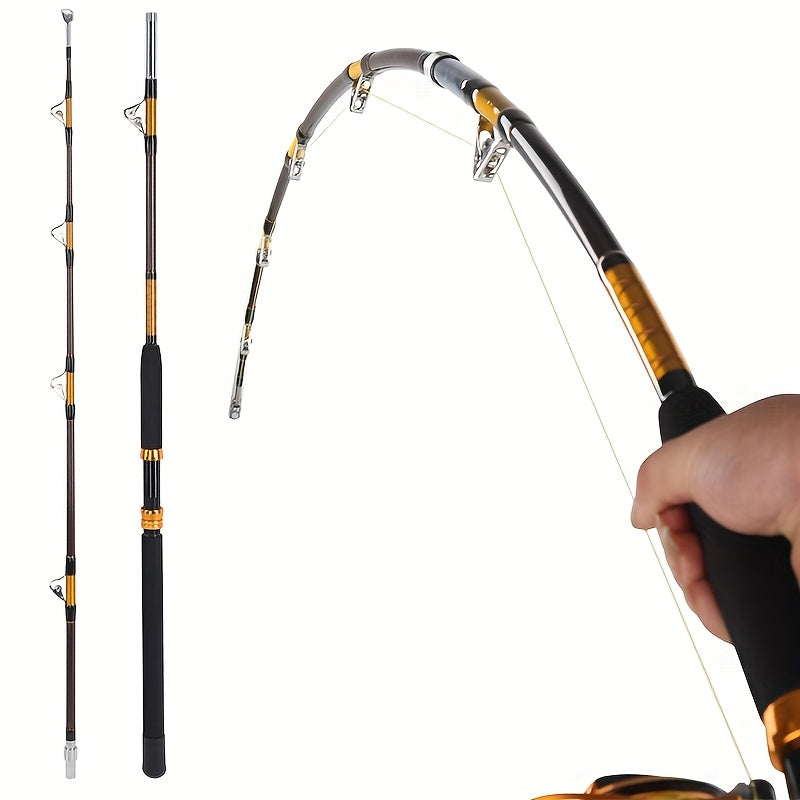 Carbon Fishing Rod – Offshore – Trolling Rod Section Boat Super Hard Double Pulley Guide – Field-Ready Performance for US Anglers