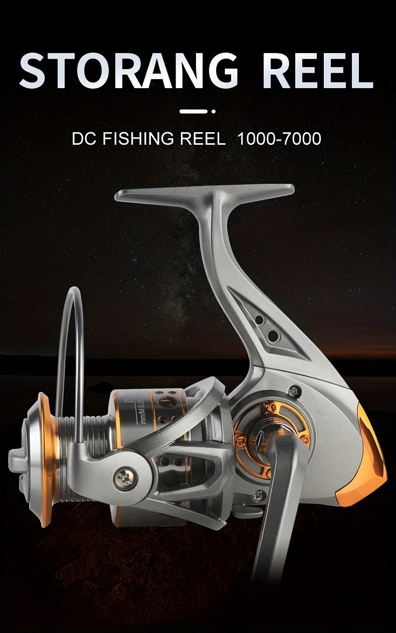 Fishing Reel – Saltwater, Freshwater – Aluminum Alloy Metal 5. 2 Gear Ratio 1000 7000 Series – Practical Gear for Every Cast for US Anglers