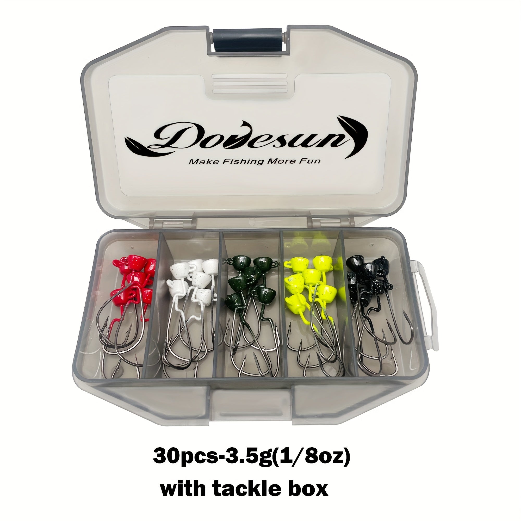 Fishing Gear Backpack – Bass – Dovesun Ned Rig Jig Heads Angling 30pcs Various Colors – Compact Tackle Solution for US Anglers