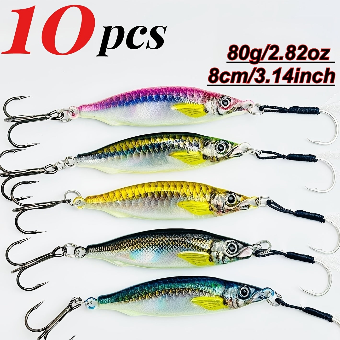 Fishing Lure Kit – Freshwater, Bass, Offshore – 10pcs 5pcs Sinking Lure Bait Artificial Hard Trolling Pike – Field-Ready Performance for US Anglers