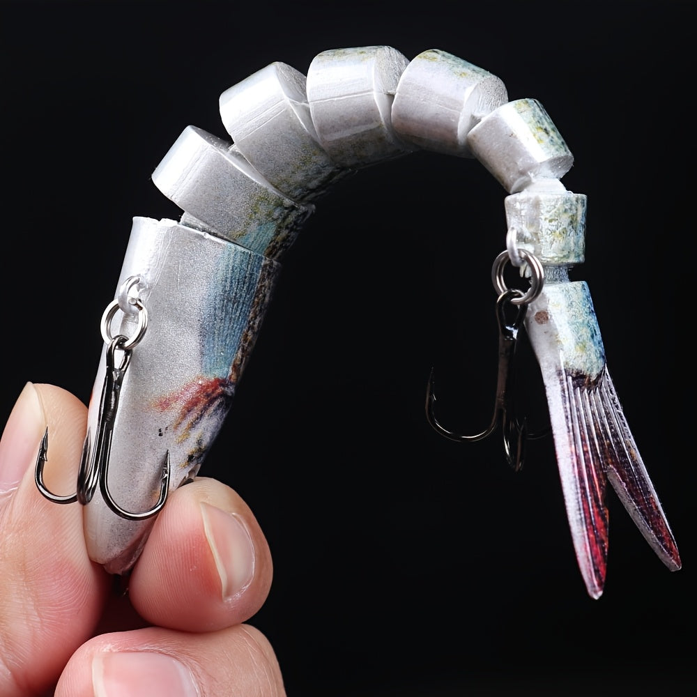Fishing Lure Kit – Saltwater, Freshwater, Lifelike Action, Bass – 15pcs Lifelike Multi Jointed Segmented Fishing Lures ABS Material – Built for Weekend Anglers for US Anglers