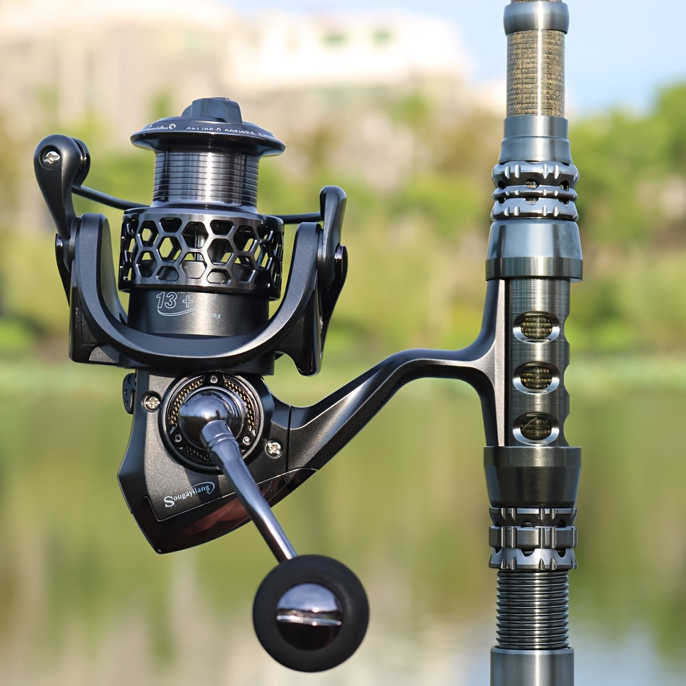 Angler Fishing Reel – Lightweight – Sougayilang Fishing Reel 1bb 5. 5 Lightweight Ultra Aluminum Spinning – Built for Weekend Anglers for US Anglers