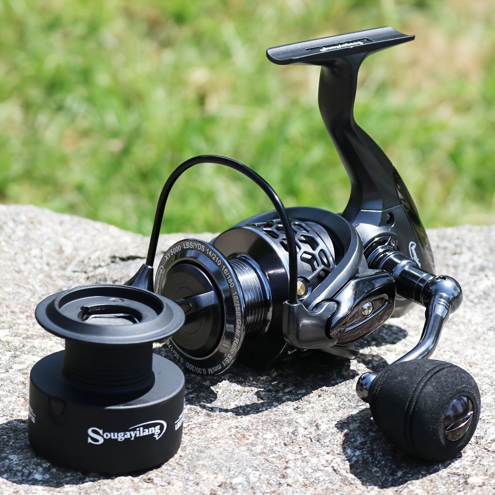 Angler Fishing Reel – Lightweight – Sougayilang Fishing Reel 1bb 5. 5 Lightweight Ultra Aluminum Spinning – Built for Weekend Anglers for US Anglers