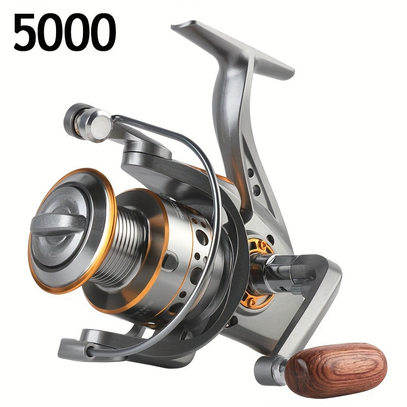 Fishing Reel – Saltwater, Freshwater – Aluminum Alloy Metal 5. 2 Gear Ratio 1000 7000 Series – Practical Gear for Every Cast for US Anglers