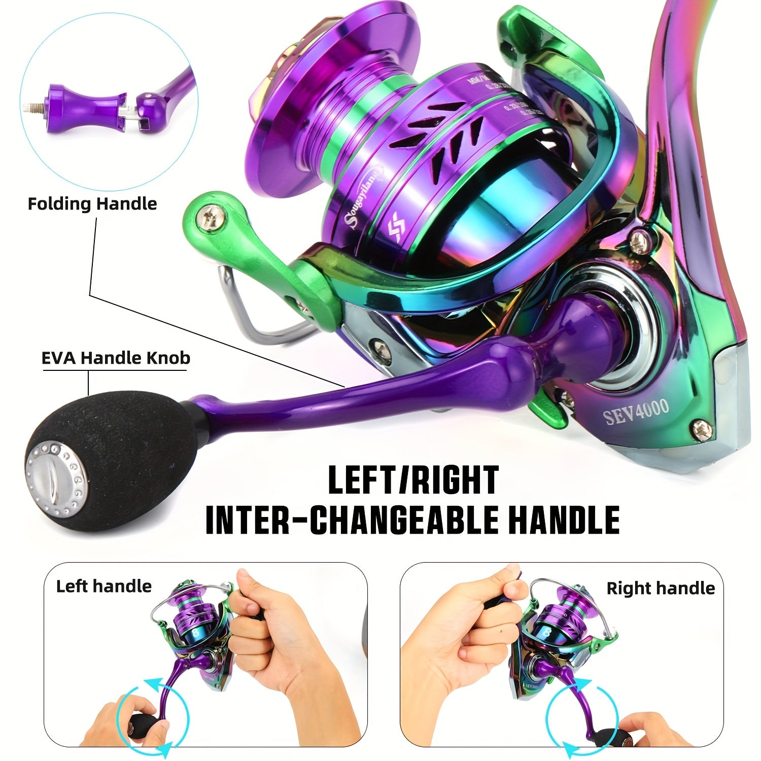 Freshwater Fishing Reel – Saltwater, Freshwater, Lightweight – Sougayilang Stainless Steel Spinning Reel Gear Ratio Fishing Screw – Reliable Angler Setup for US Anglers