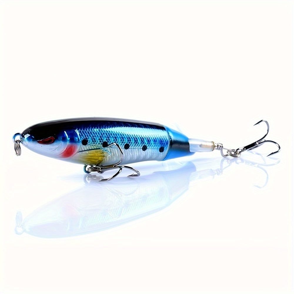 Artificial Fishing Lures – Saltwater, Freshwater, Bass – Pack Surface Fishing Lures Artificial Popper Hard Bait Crankbait – Compact Tackle Solution for US Anglers