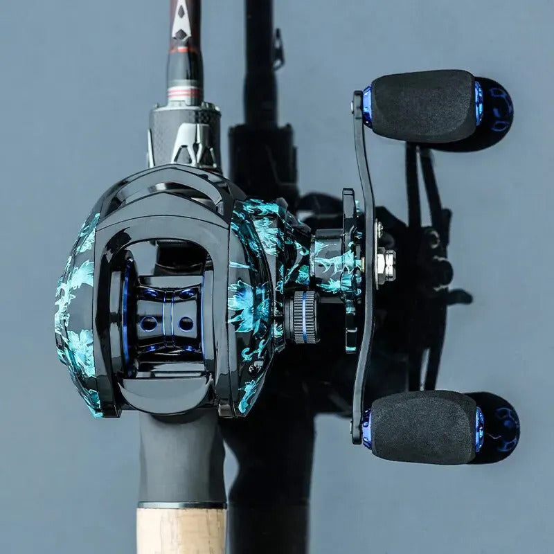Freshwater Fishing Reel – Saltwater, Bass – Fishmx High Speed Baitcast Reel 7. 2 Ratio Dual Magnetic – Compact Tackle Solution for US Anglers