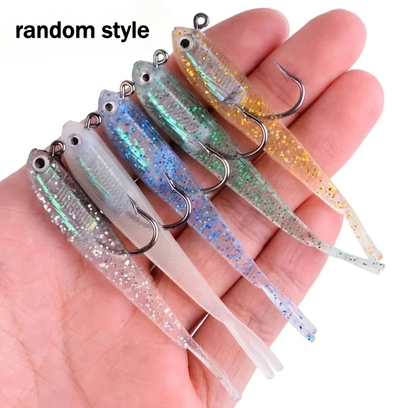 Freshwater Fishing Lures – Saltwater, Freshwater – 30pcs Random Style Soft Fishing Bait Hook Simulated Mixed – Dependable Freshwater & Saltwater Use for US Anglers
