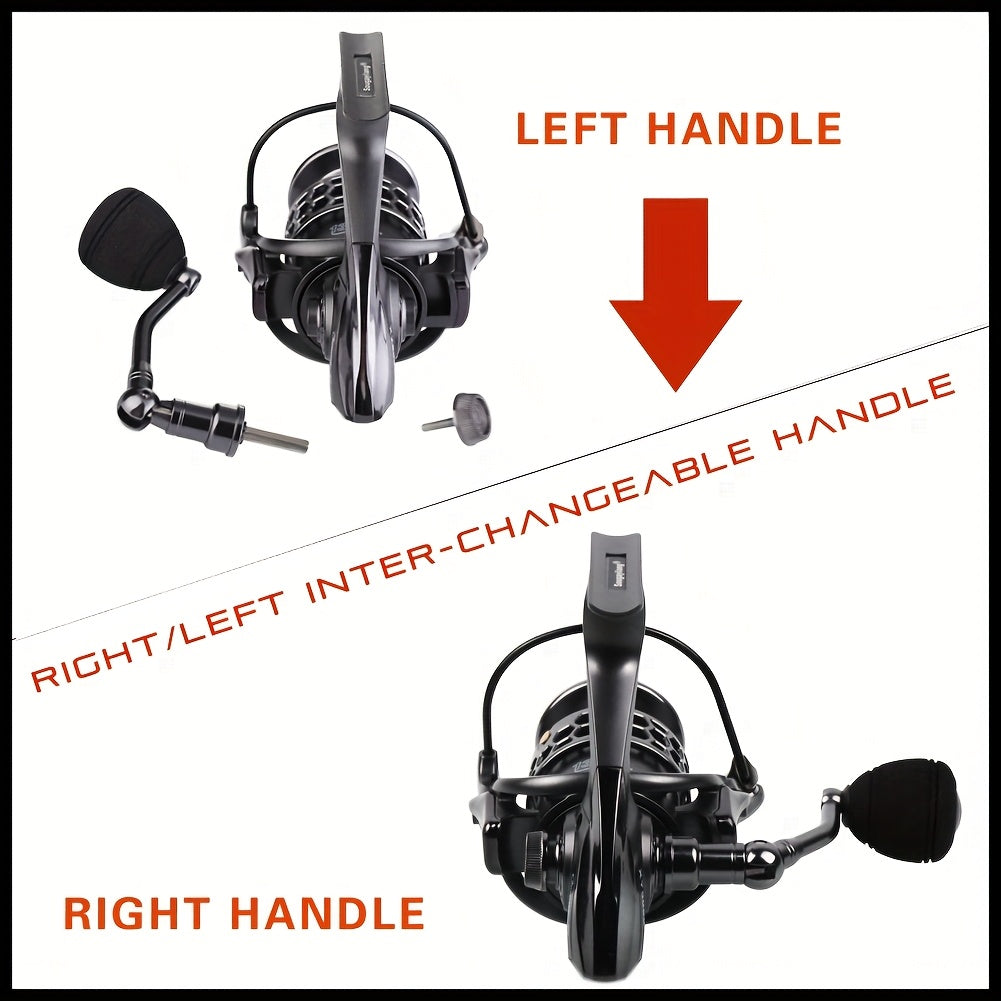 Angler Fishing Reel – Lightweight – Sougayilang Fishing Reel 1bb 5. 5 Lightweight Ultra Aluminum Spinning – Built for Weekend Anglers for US Anglers