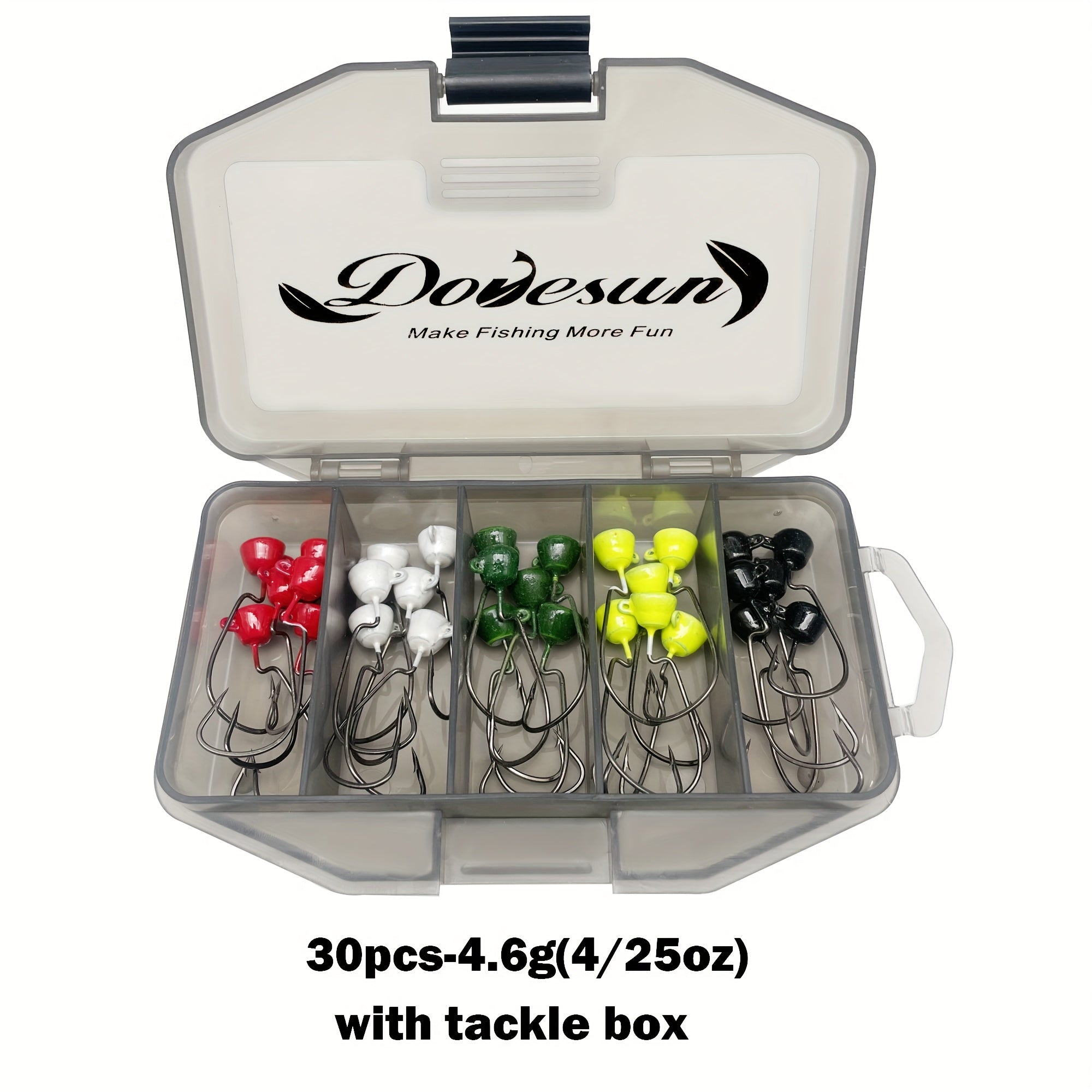 Fishing Gear Backpack – Bass – Dovesun Ned Rig Jig Heads Angling 30pcs Various Colors – Compact Tackle Solution for US Anglers
