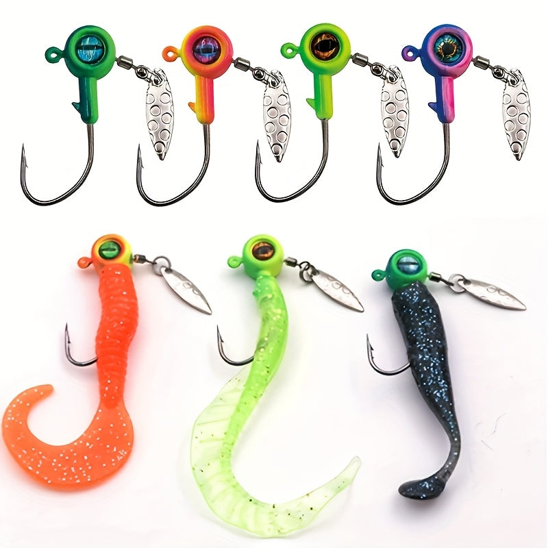 Artificial Fishing Lures – Carbon Fiber – 9km Premium Fishing Accessories 25pcs Lead Head Soft Bait – Reliable Angler Setup for US Anglers