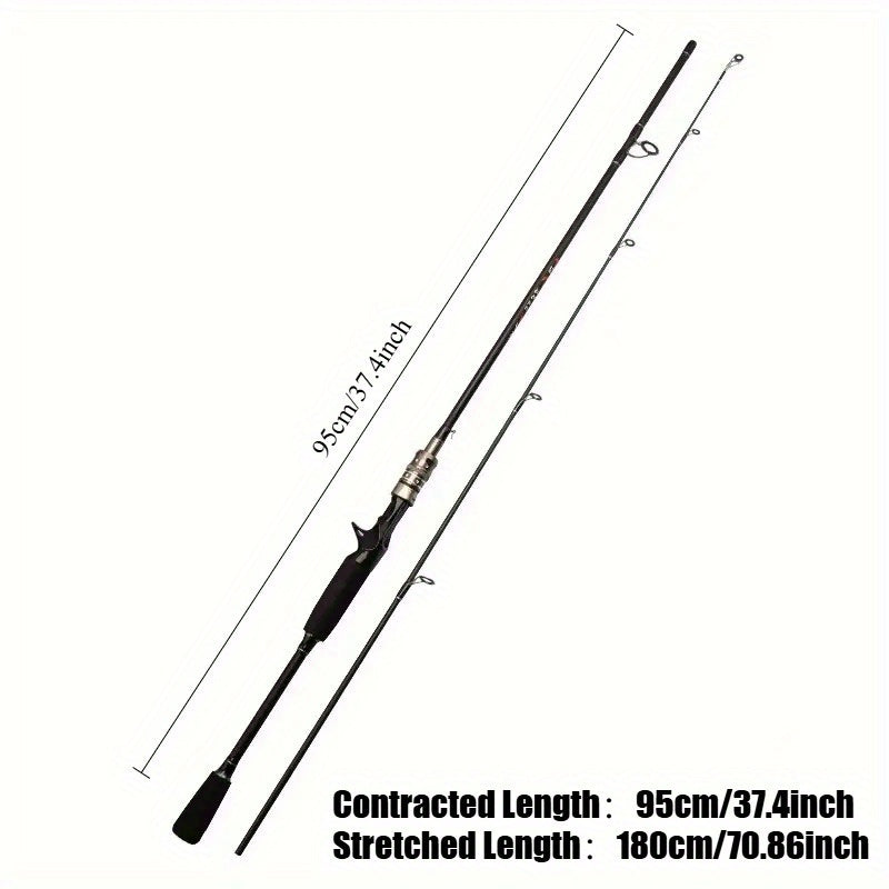 Angler Fishing Rod – Saltwater, Freshwater, Portable, Lightweight – Extra Long 180cm 70. 86 Lightweight Fishing Rod Medium Fast – Versatile Water-Ready Design for US Anglers
