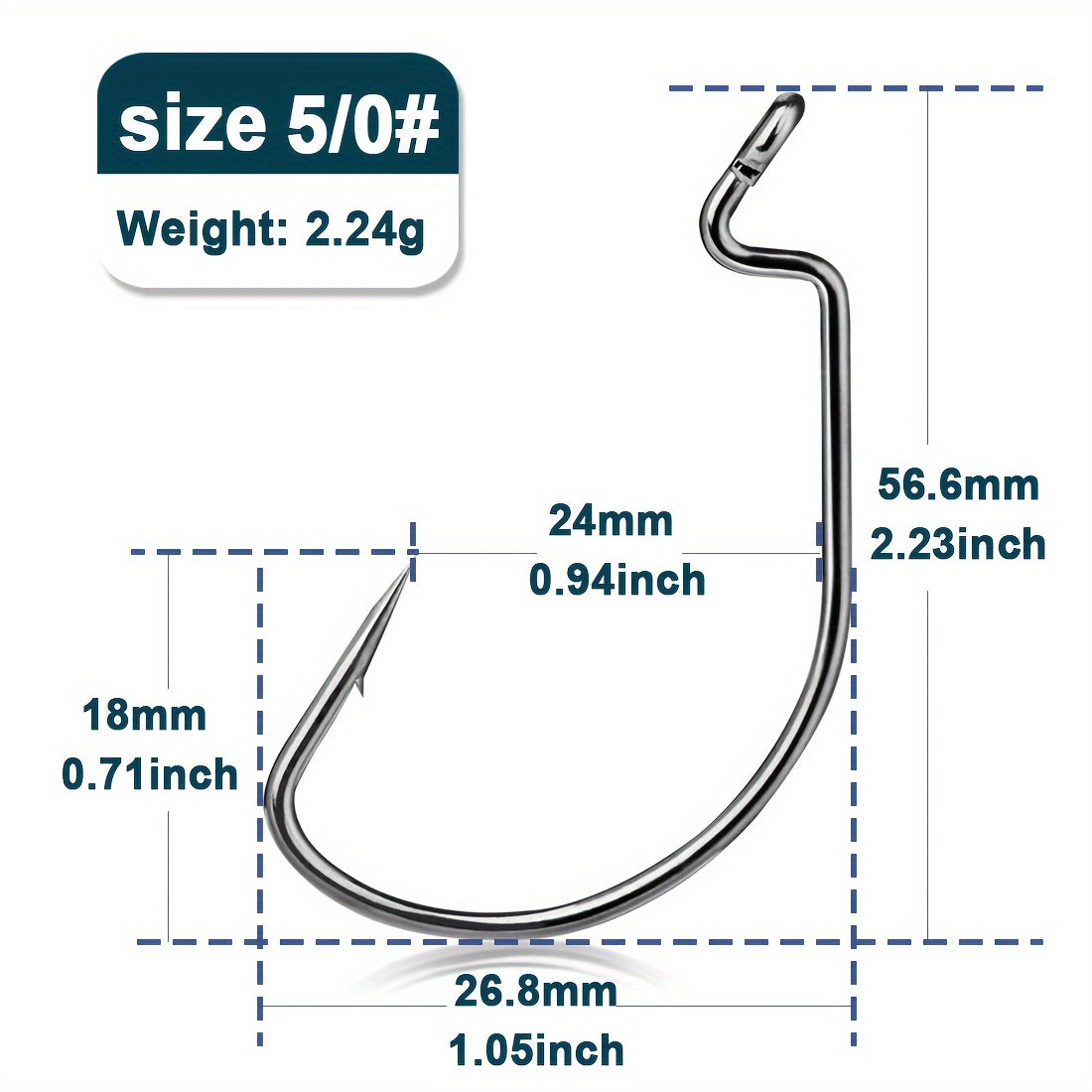 Artificial Fishing Lures – Freshwater – 9km 100pcs Wide Gap Offset Worm Fishing Hooks Jig – Reliable Angler Setup for US Anglers