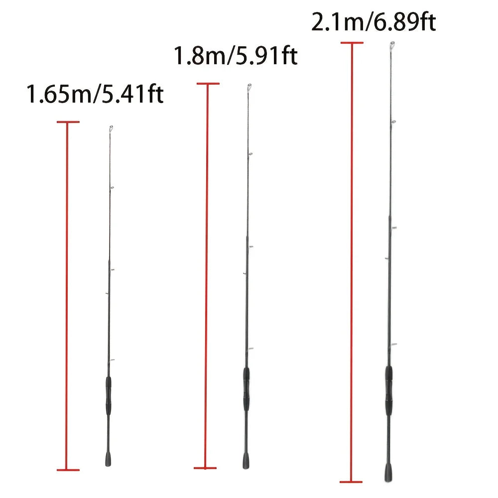 Fishing Rod – Carbon Fiber, Portable, Lightweight, Trout – 1. 8 Spinning Lure Rod Travel Carbon Fiber Fishing Casting – Practical Gear for Every Cast for US Anglers