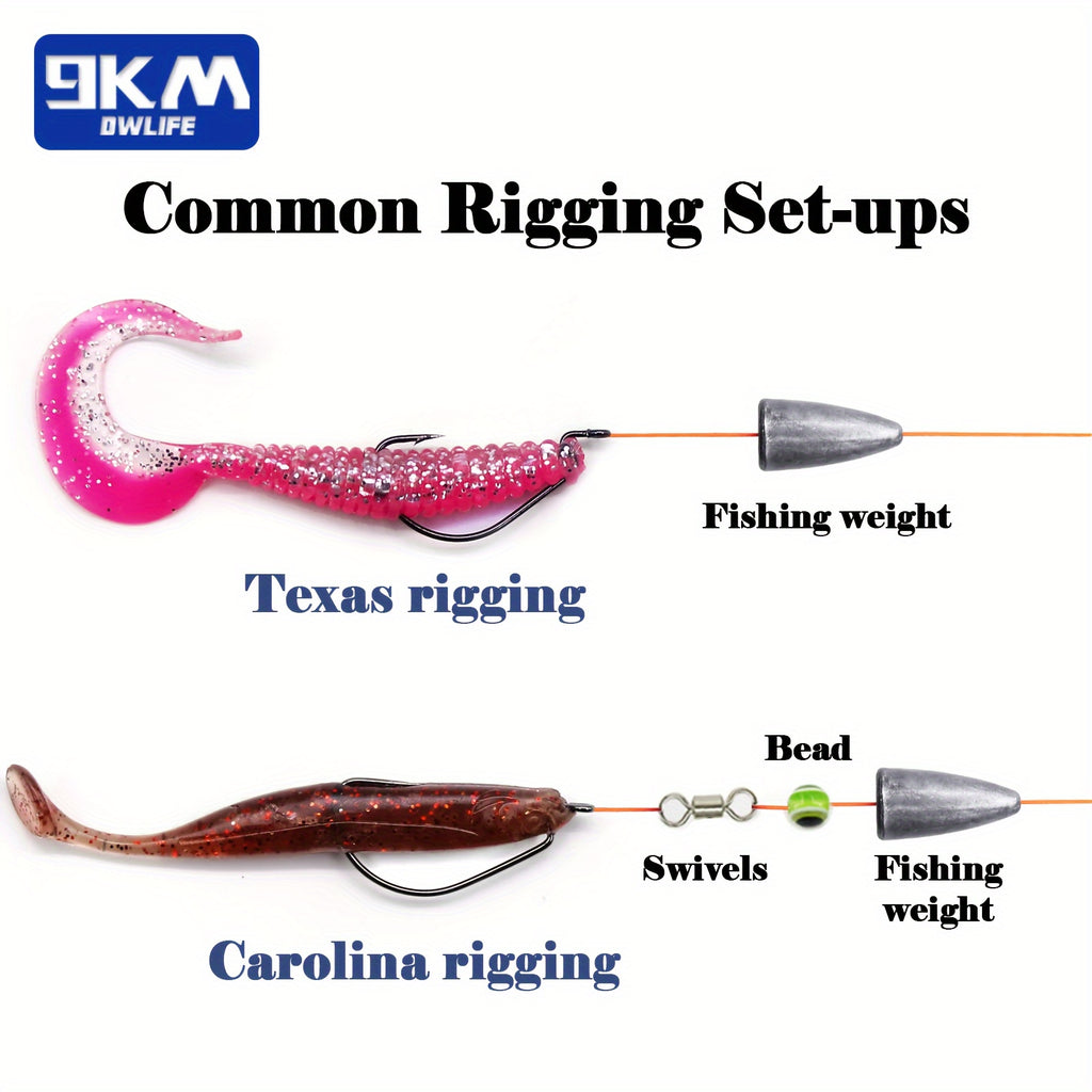 Artificial Fishing Lures – Freshwater – 9km 100pcs Wide Gap Offset Worm Fishing Hooks Jig – Reliable Angler Setup for US Anglers