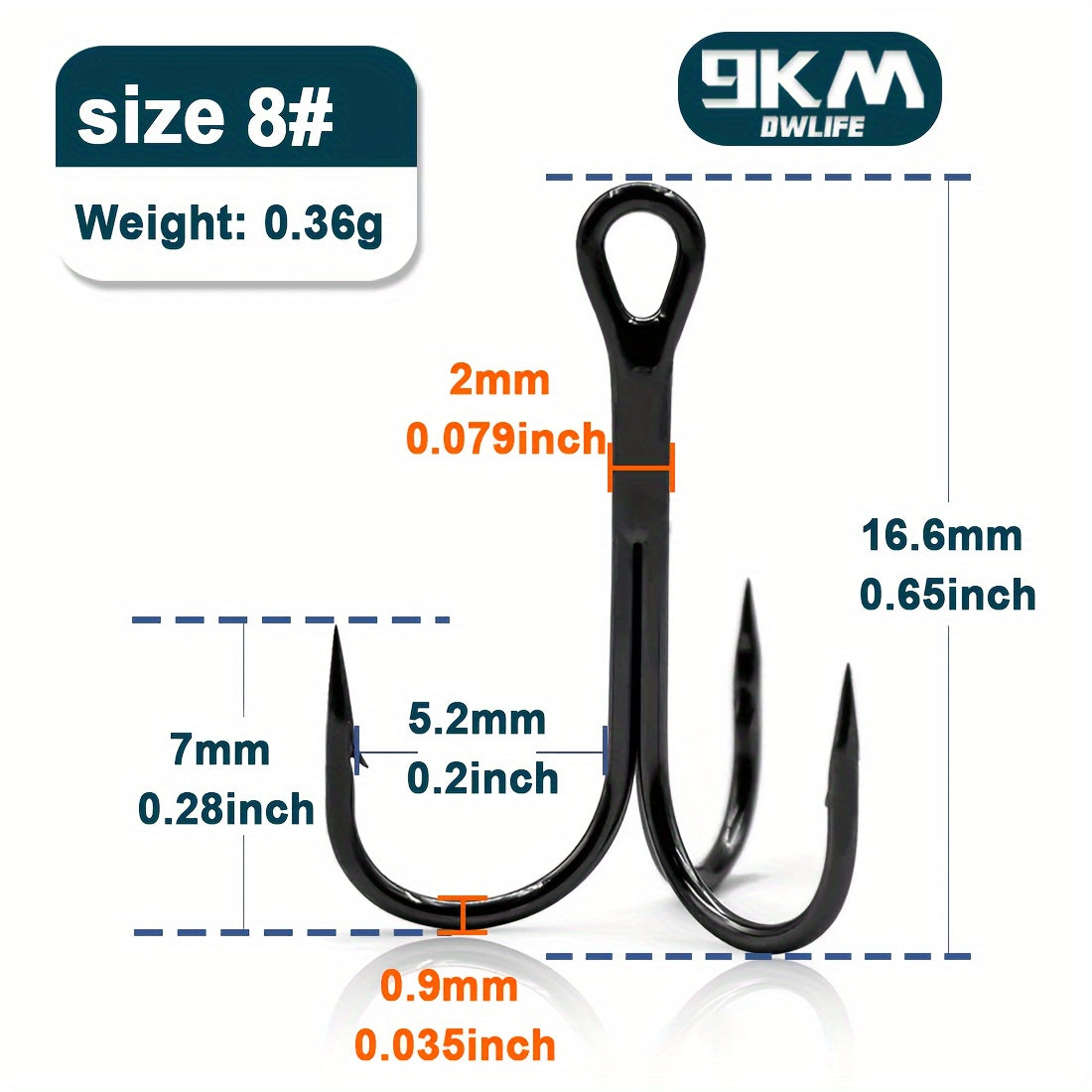 Fishing Outdoor Gear – Carbon Fiber, Saltwater – 9km 50pcs Fishing Treble Hooks Made High Carbon Steel – Practical Gear for Every Cast for US Anglers