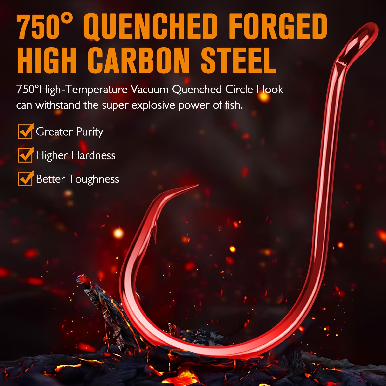 Outdoor Fishing Accessory – Carbon Fiber, Saltwater, Freshwater – 100pcs Catfish Hooks Dovesun Offset Octopus Circle High Carbon – Versatile Water-Ready Design for US Anglers