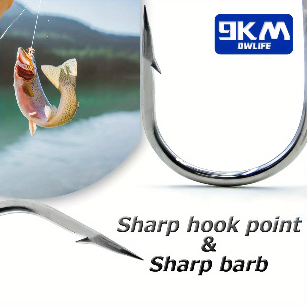 Fishing Trip Essential – Saltwater, Freshwater – 9km 50pcs Fishing Treble Hooks Brabed Sharp Triple Sea – Reliable Angler Setup for US Anglers