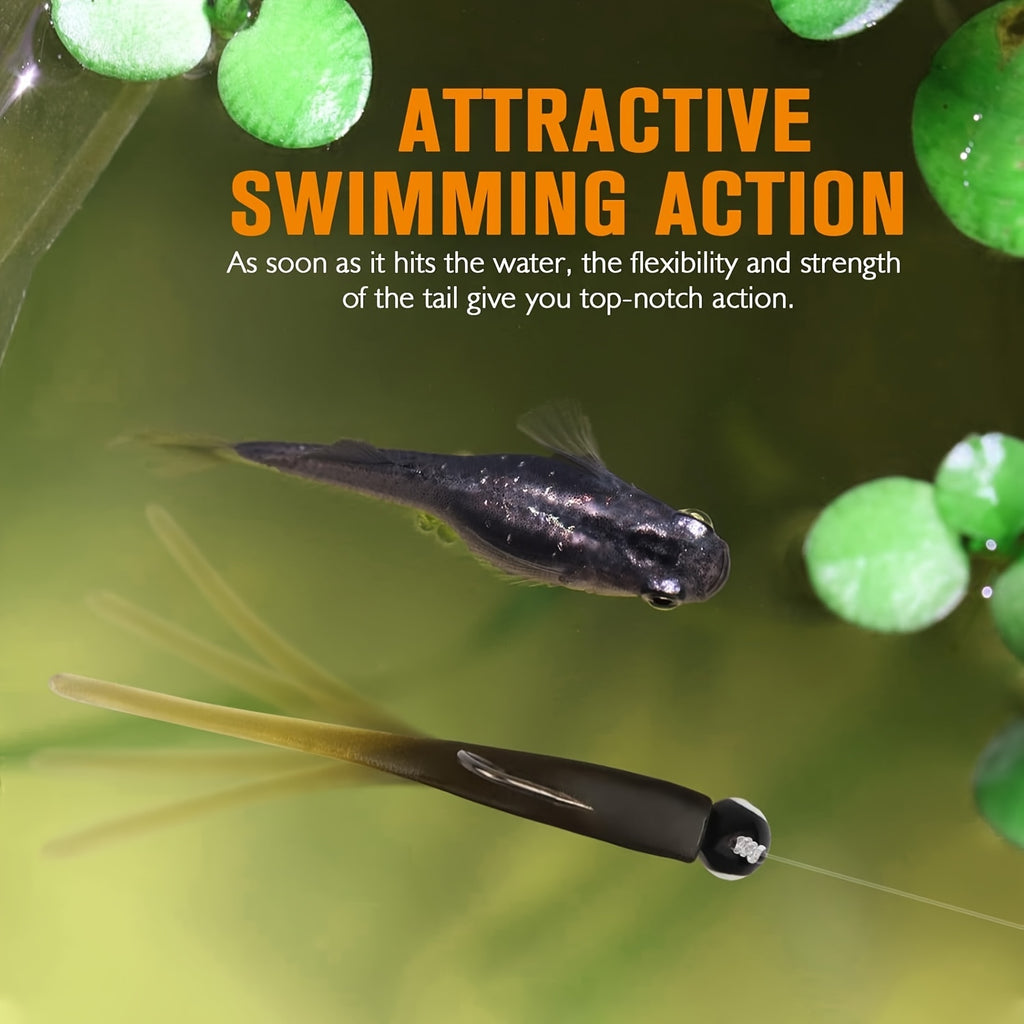 Fishing Trip Essential – Bass, Trout, Crappie – 60pcs Swimbaits Soft Plastic Lures Kit Bass Trout Walleye – Reliable Angler Setup for US Anglers