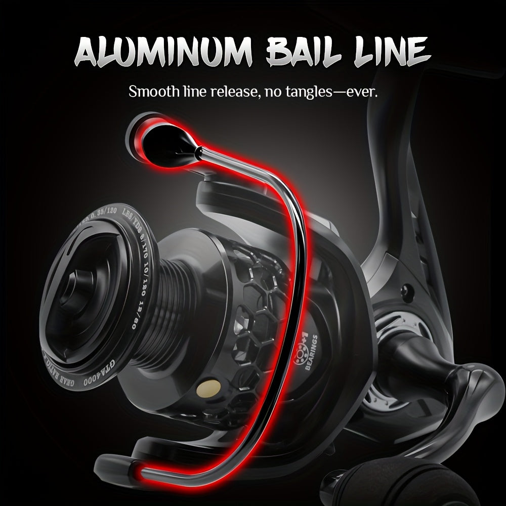 Freshwater Fishing Reel – Saltwater, Freshwater, Lightweight, Bass – Rooblinos Spinning Fishing Reel 5. 2 Gear Ratio Metal Body – Reliable Angler Setup for US Anglers