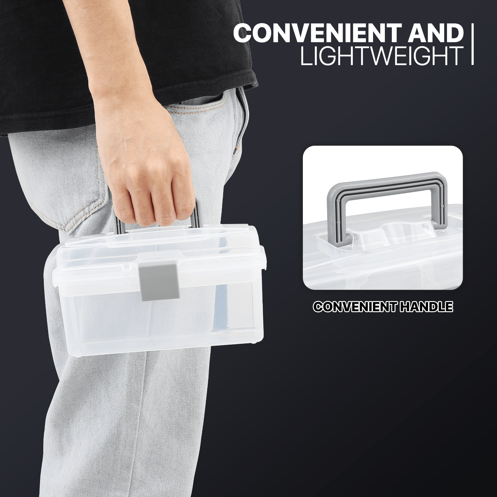 Fishing Rod Storage Bag – Water-Ready, Portable – Monibloom Portable Tackle Boxes Organizer Removable Tray Waterproof Clear – Built for Weekend Anglers for US Anglers