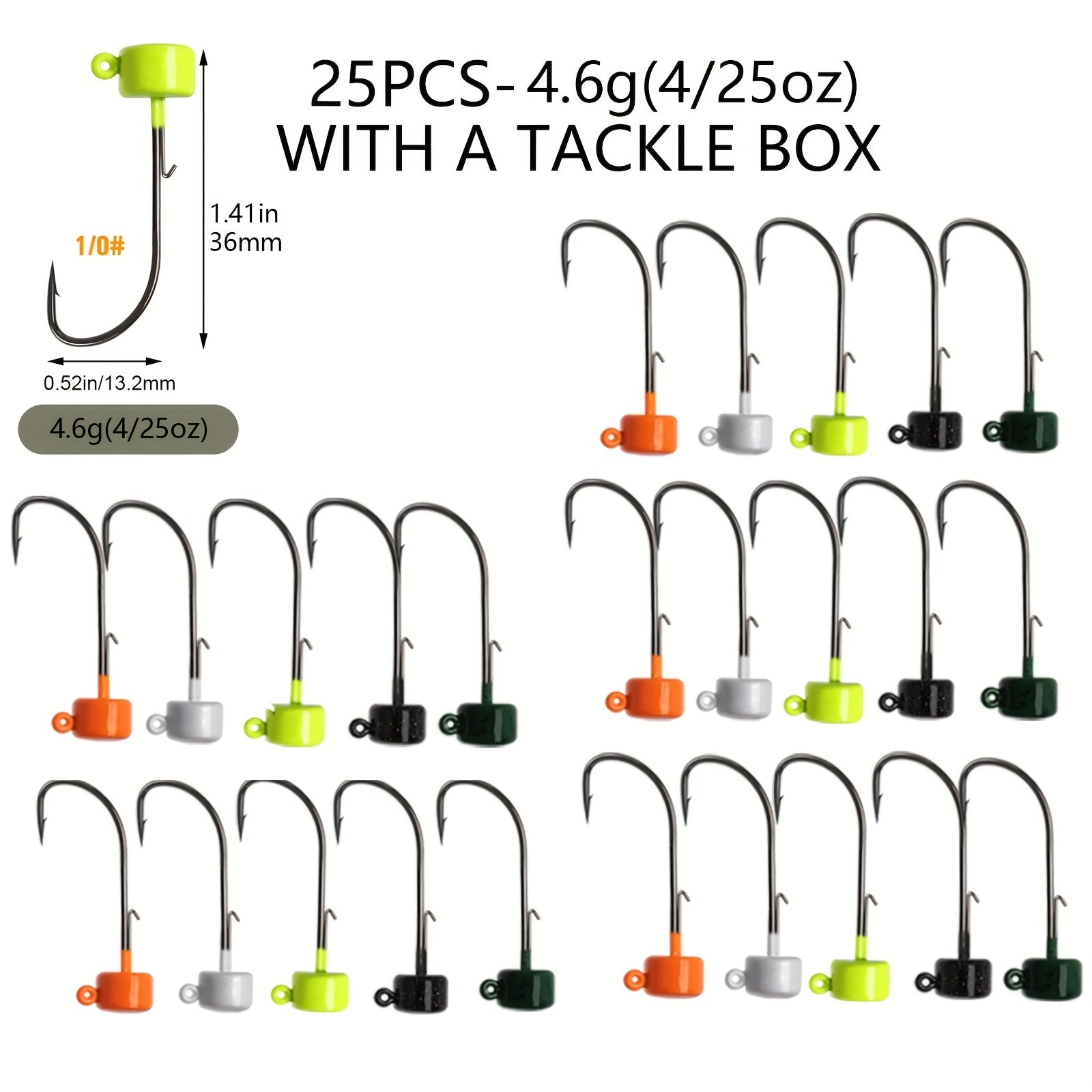 Fishing Tackle Storage – Bass – Dovesun 25pcs Ned Rig Jig Heads Mushroom Head Shroom – Versatile Water-Ready Design for US Anglers