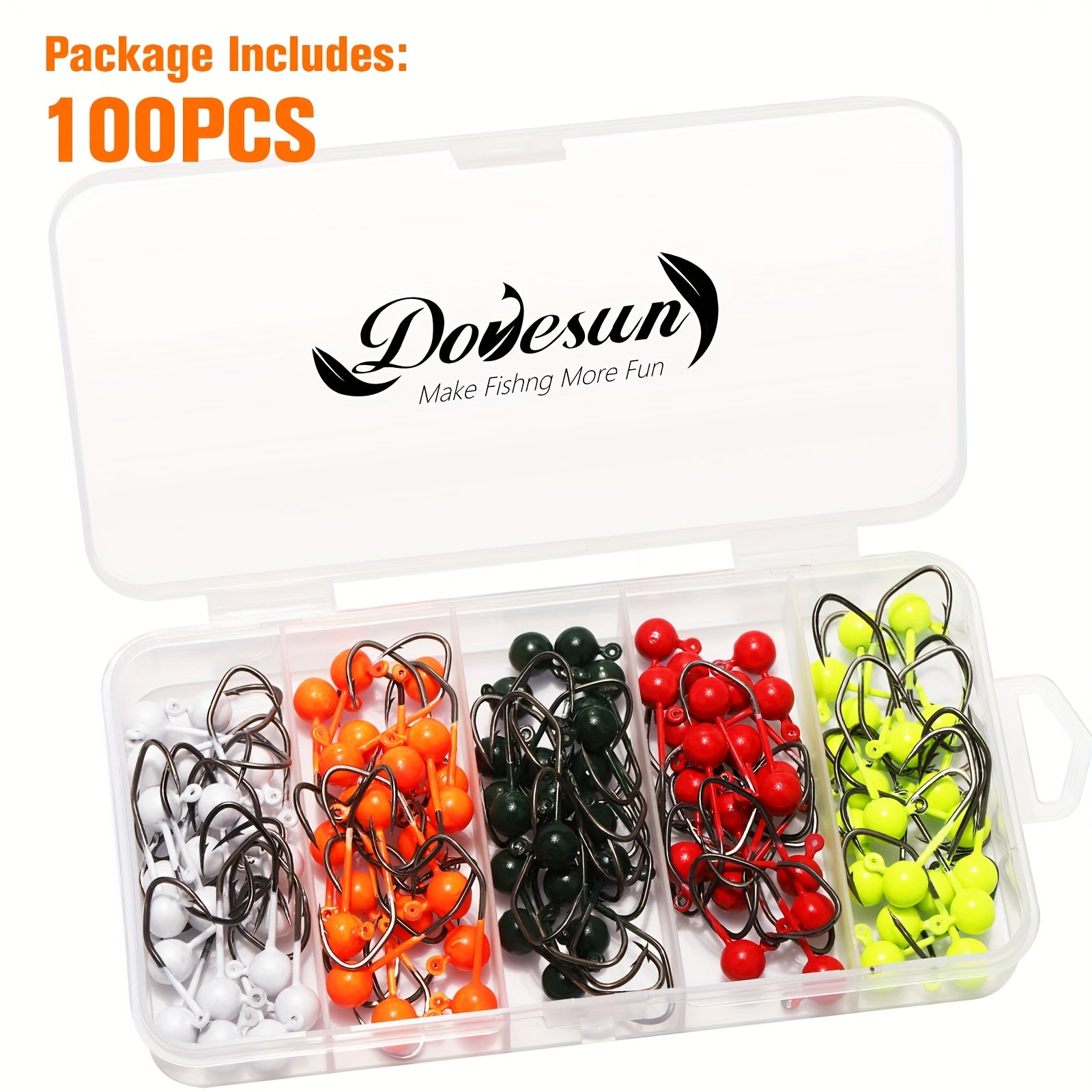 Fishing Lure Kit – Crappie – Dovesun 100pcs Fly Tying Jigs Kit Jig Heads Fishing – Field-Ready Performance for US Anglers