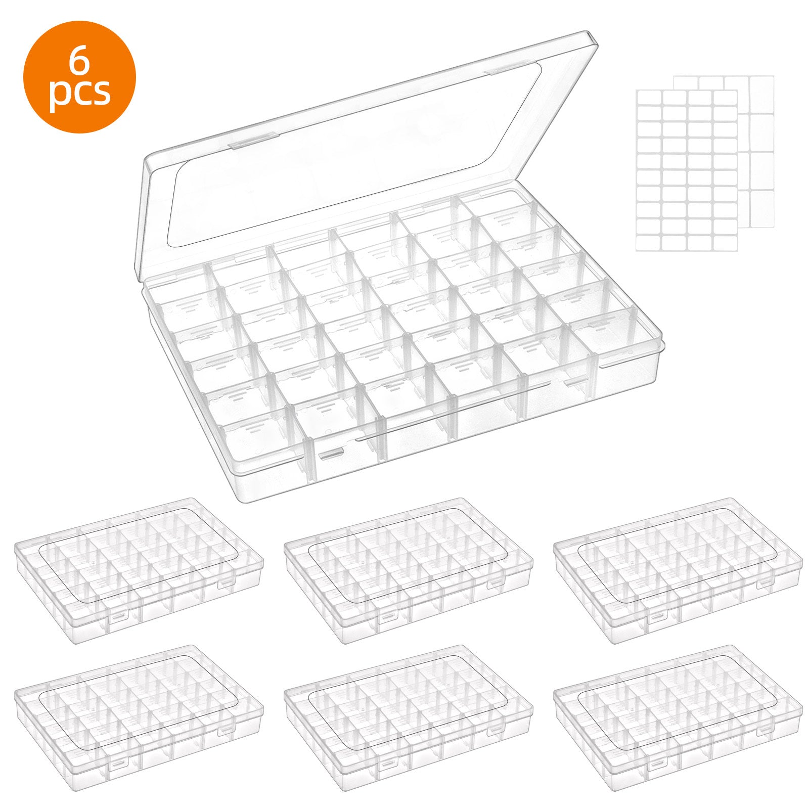 Fishing Tackle Bag – Built for Weekend Anglers – Whonline Grids Clear Plastic Organizer Storage Box Container Craft – Angler-Focused Outdoor Design for US Anglers