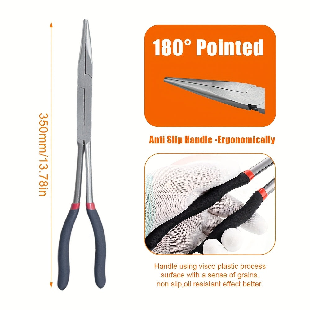 Angler Outdoor Accessory – Compact Tackle Solution – Inch Dual Joint Needle Nose Pliers High Quality Steel – Field-Ready Performance for US Anglers