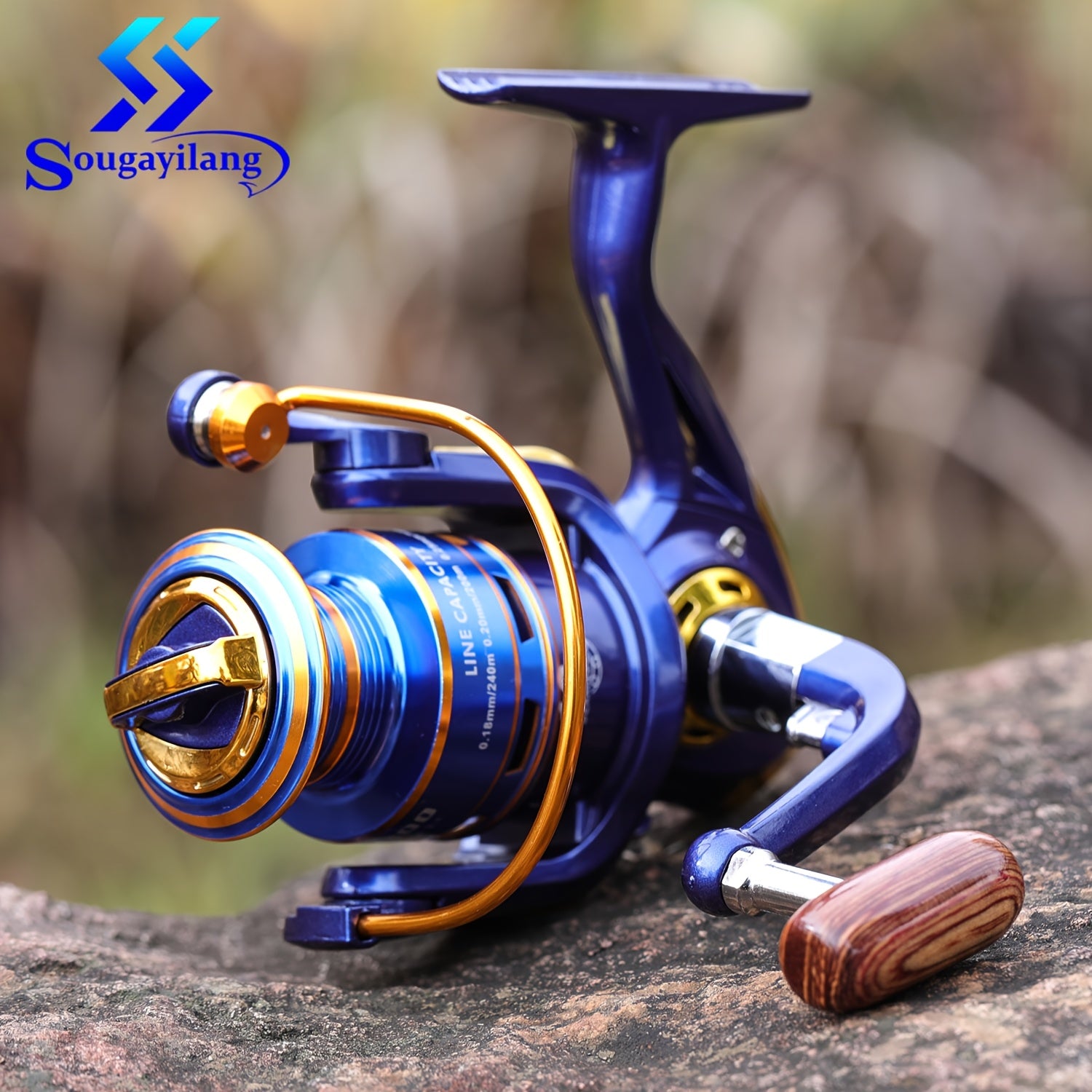 Saltwater Fishing Reel – Saltwater, Freshwater – Sougayilang 1pc 1000 7000 Series Spinning Fishing Reel High – Versatile Water-Ready Design for US Anglers