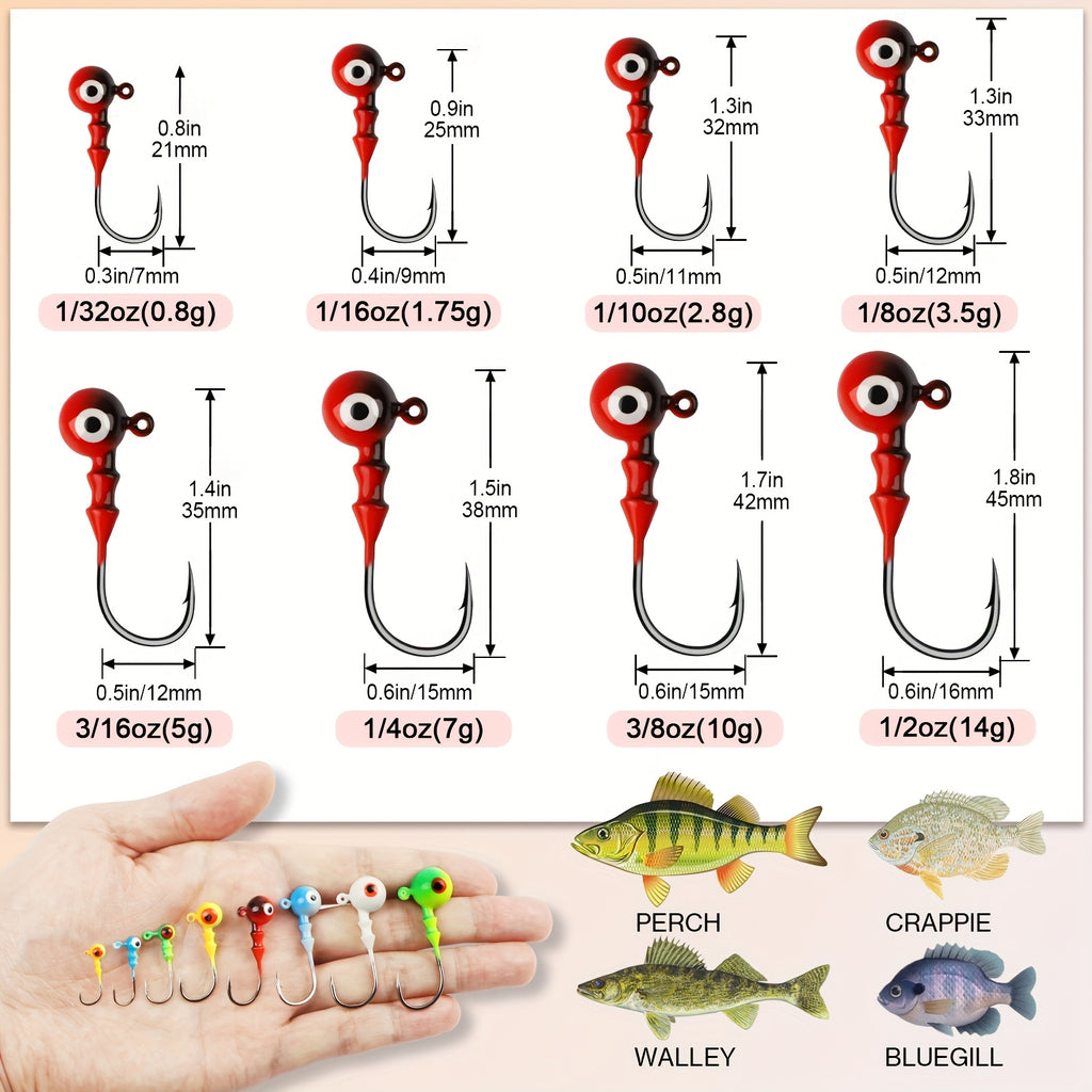 Fishing Rod Storage Bag – Bass, Trout, Crappie – Dovesun 40pcs Crappie Jig Heads Jigs Fishing Trout Walleye – Field-Ready Performance for US Anglers