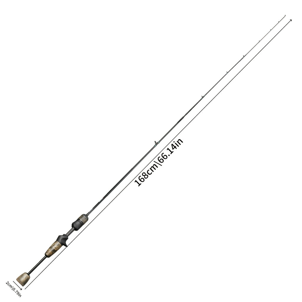 Angler Fishing Rod – Carbon Fiber, Lightweight – Seasir Stream Solid Wood Fishing Rod Fuji Guide Rings – Dependable Freshwater & Saltwater Use for US Anglers