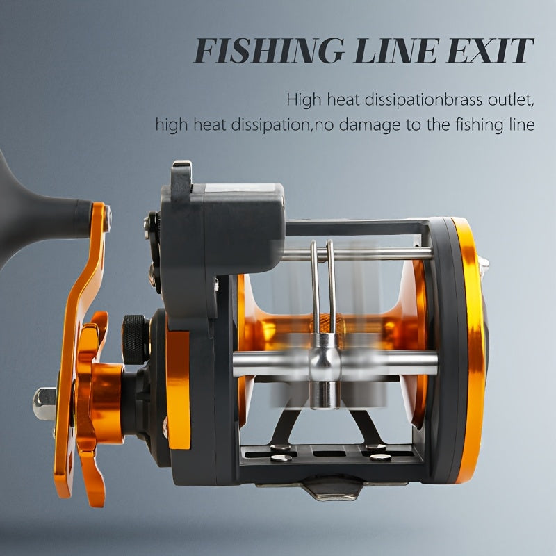 Freshwater Fishing Reel – Saltwater, Offshore – Billings Trolling Drum Fishing Reel Featuring Line Counter 1bb – Compact Tackle Solution for US Anglers