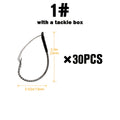 Fishing Rig Accessories – Bass – 30pcs Weedless Wacky Rig Hooks Designed Worm Fishing Bass – Dependable Freshwater & Saltwater Use for US Anglers