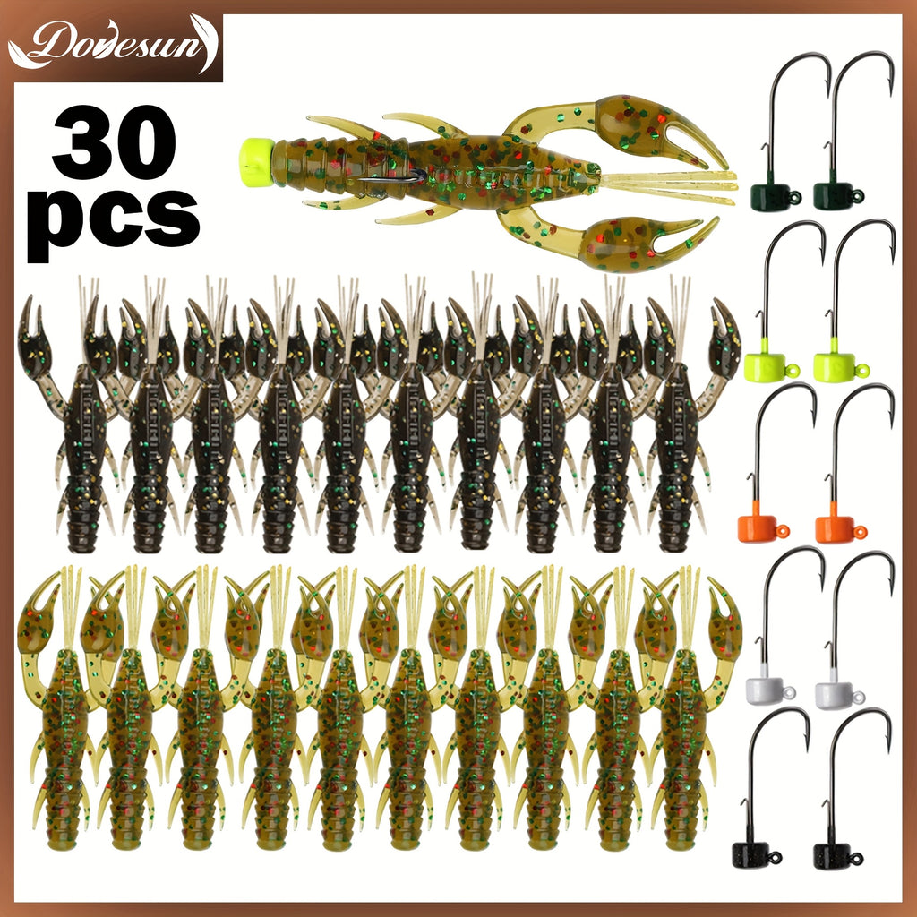 Fishing Rod Storage Bag – Bass – Dovesun 30pcs Ned Rig Kit Finesse Baits Trd Soft – Field-Ready Performance for US Anglers