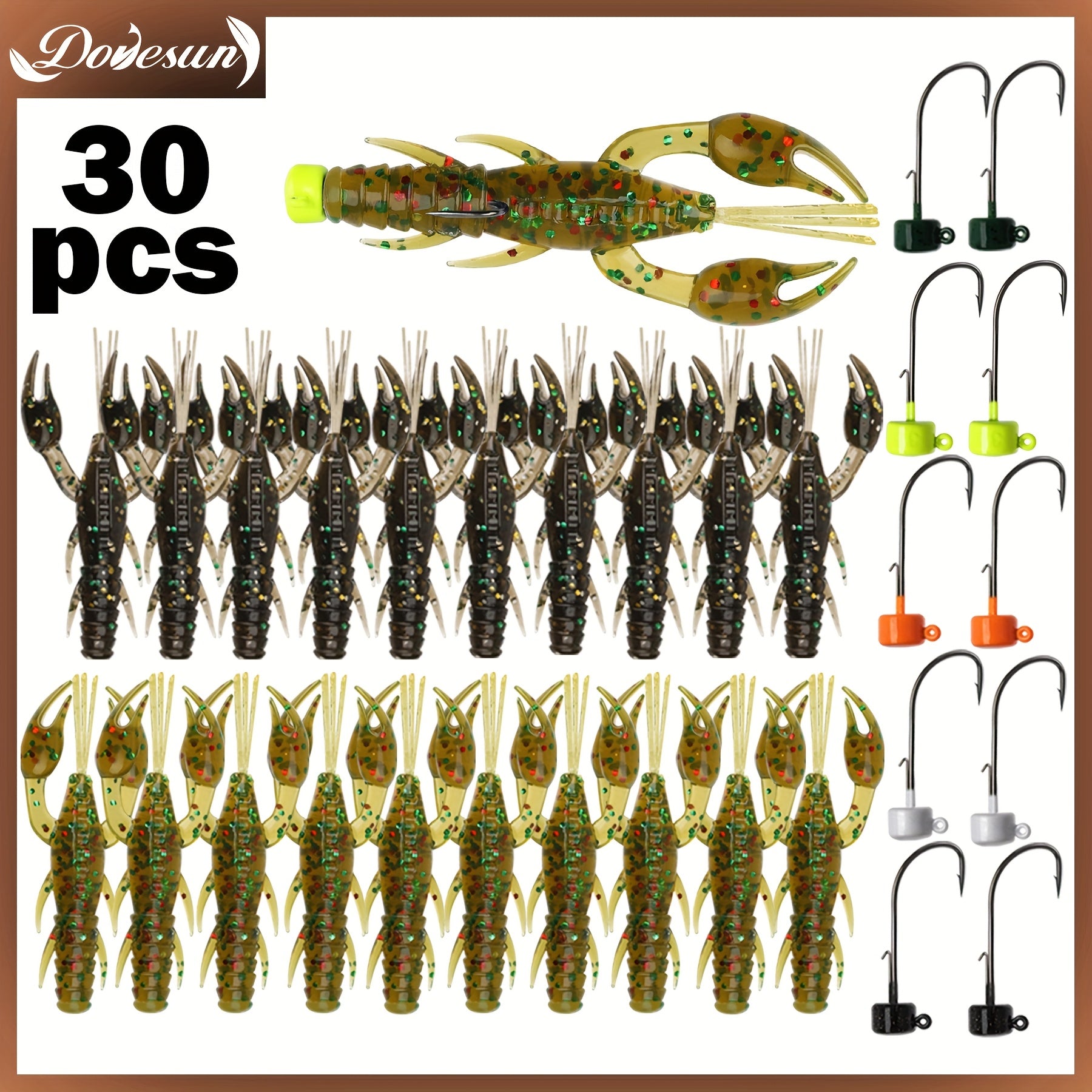 Fishing Rod Storage Bag – Bass – Dovesun 30pcs Ned Rig Kit Finesse Baits Trd Soft – Field-Ready Performance for US Anglers