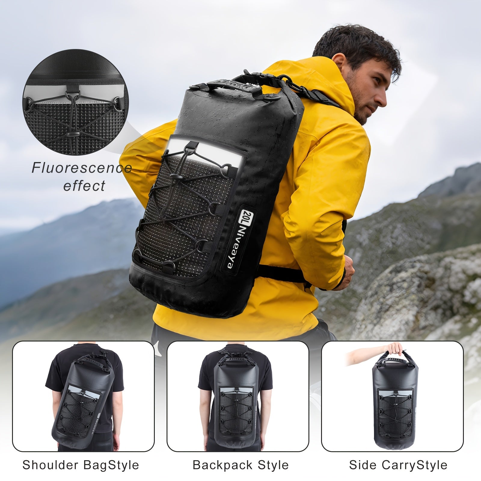Fishing Gear Backpack – Portable – Rynapac 1pc Bag 1. 32 Gal 2. 64 5. 28 7. 93 10. 57 – Reliable Angler Setup for US Anglers, Freshwater and Saltwater Fishing Equipment