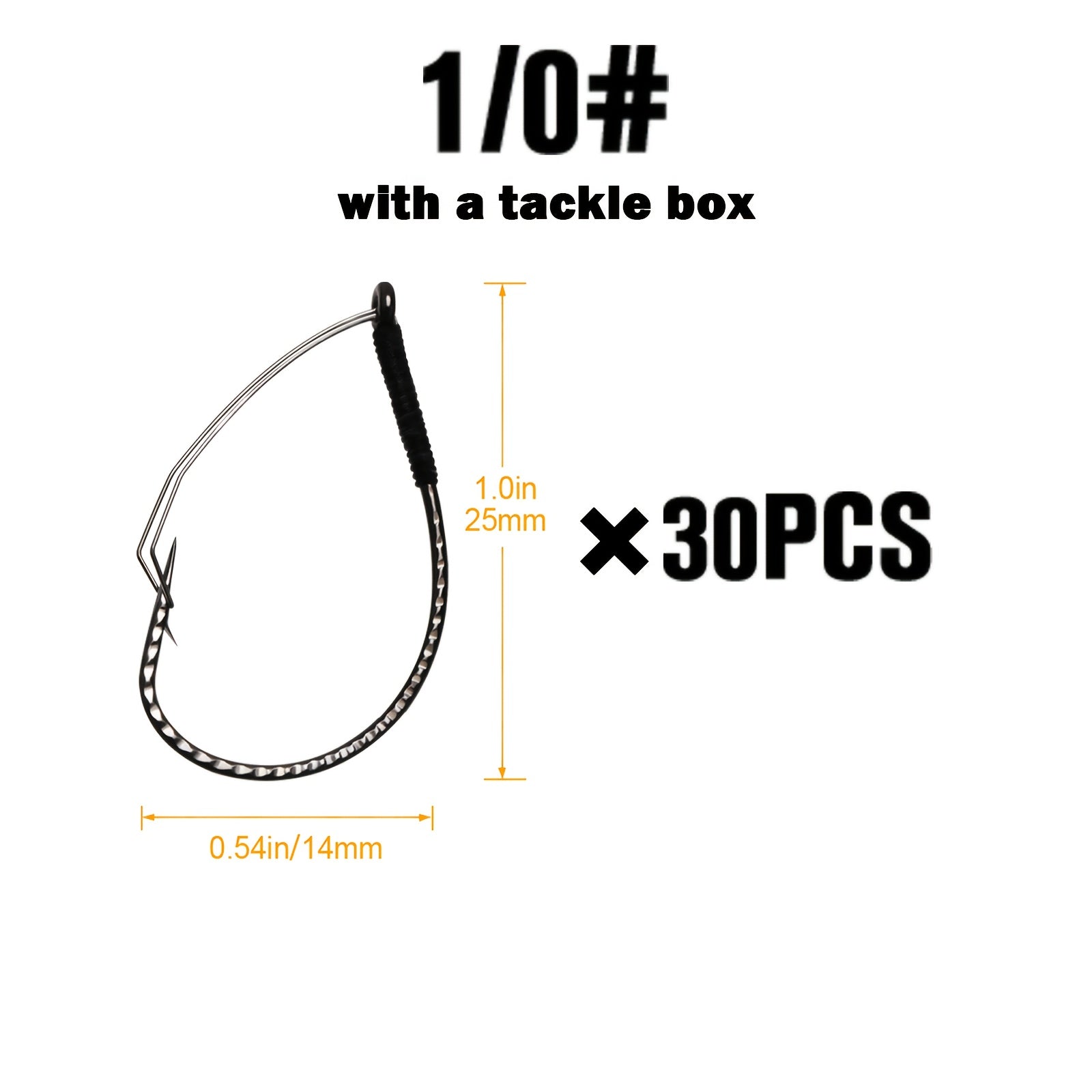 Fishing Rig Accessories – Bass – 30pcs Weedless Wacky Rig Hooks Designed Worm Fishing Bass – Dependable Freshwater & Saltwater Use for US Anglers
